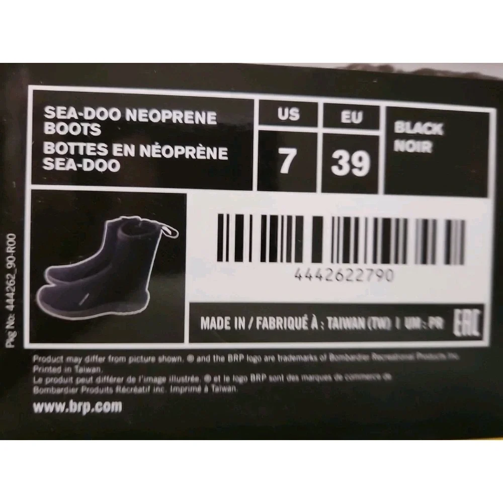 Sea Doo boots neoprene black  Size 7 Unisex
